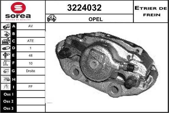Sera 3224032 - Etrier frana aaoparts.ro