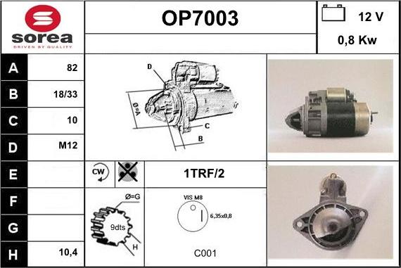 Sera OP7003 - Starter aaoparts.ro