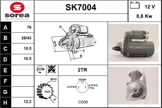Sera SK7004 - Starter aaoparts.ro