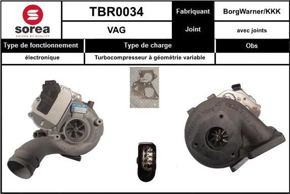 Sera TBR0034 - Compresor,sistem de supraalimentare aaoparts.ro