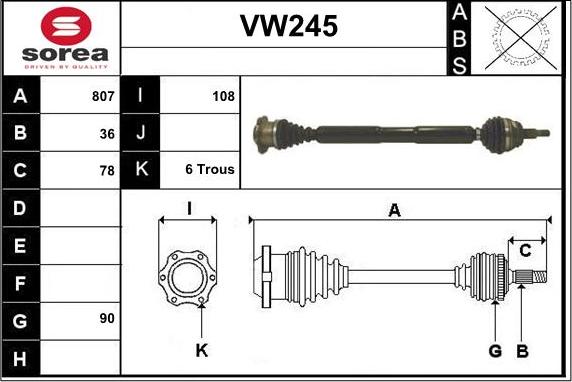 Sera VW245 - Planetara aaoparts.ro