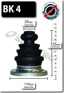 Shaftec BK4 - Burduf cauciuc, articulatie planetara aaoparts.ro