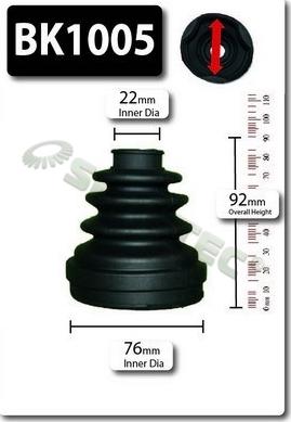 Shaftec BK1005 - Burduf cauciuc, articulatie planetara aaoparts.ro