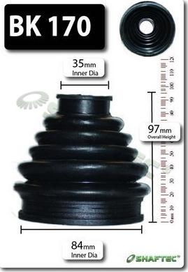 Shaftec BK170 - Burduf cauciuc, articulatie planetara aaoparts.ro