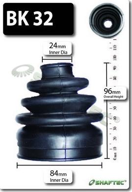 Shaftec BK32 - Burduf cauciuc, articulatie planetara aaoparts.ro