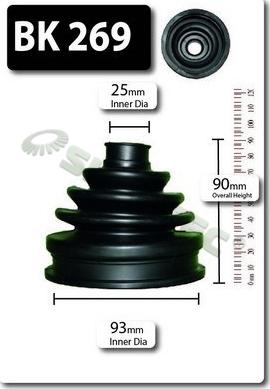 Shaftec BK269 - Burduf cauciuc, articulatie planetara aaoparts.ro