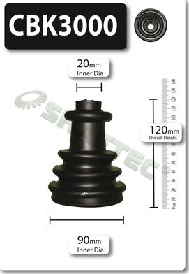 Shaftec CBK3000 - Burduf cauciuc, articulatie planetara aaoparts.ro
