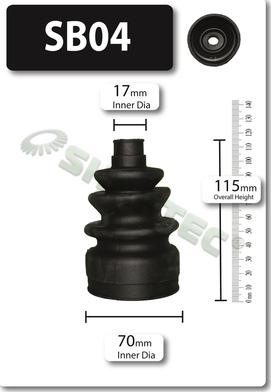 Shaftec SB04 - Burduf cauciuc, articulatie planetara aaoparts.ro