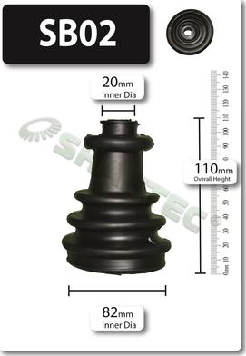 Shaftec SB02 - Burduf cauciuc, articulatie planetara aaoparts.ro