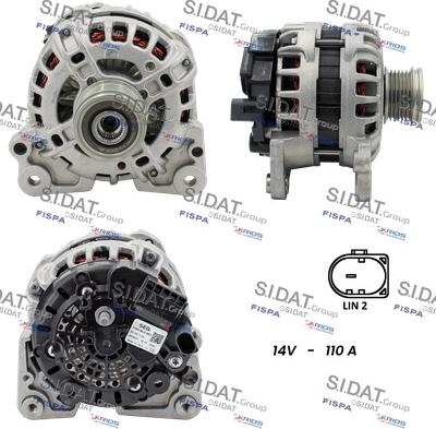 Sidat A12BH0538 - Generator / Alternator aaoparts.ro
