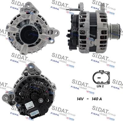 Sidat A12BH0870 - Generator / Alternator aaoparts.ro