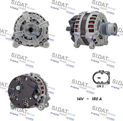 Sidat A12BH0877 - Generator / Alternator aaoparts.ro