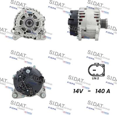 Sidat A12VA0864 - Generator / Alternator aaoparts.ro