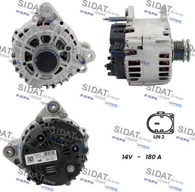 Sidat A12VA0866 - Generator / Alternator aaoparts.ro