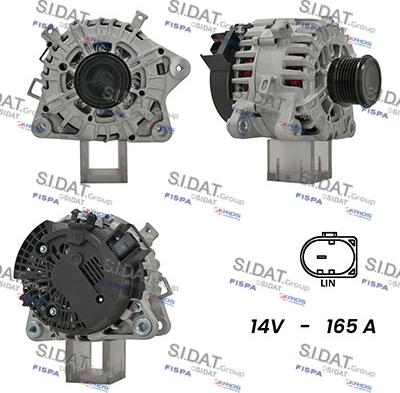 Sidat A12VA0309 - Generator / Alternator aaoparts.ro