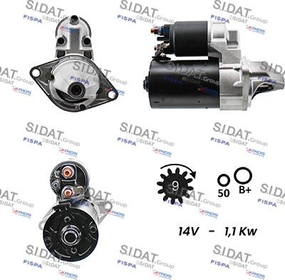 Sidat S12BH0128 - Starter aaoparts.ro