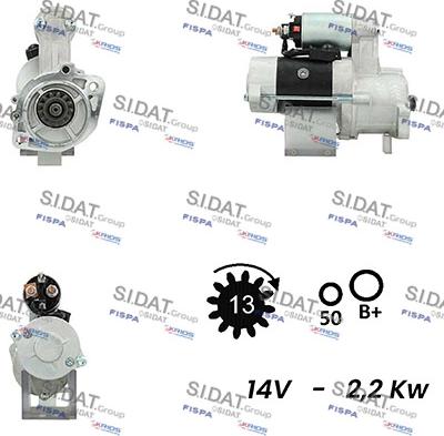 Sidat S12MH0548A2 - Starter aaoparts.ro