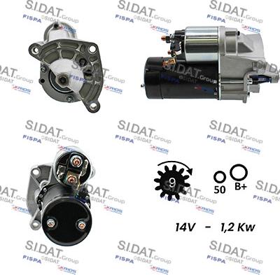 Sidat S12VA0002A2 - Starter aaoparts.ro