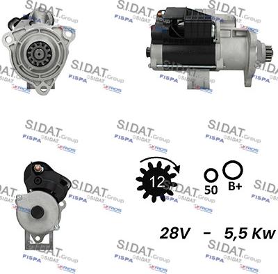 Sidat S24BH0116 - Starter aaoparts.ro