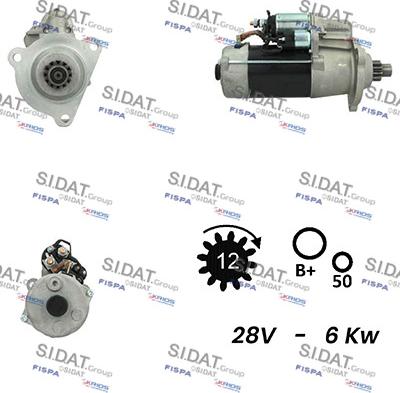 Sidat S24BH0124 - Starter aaoparts.ro