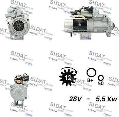 Sidat S24MH0075 - Starter aaoparts.ro