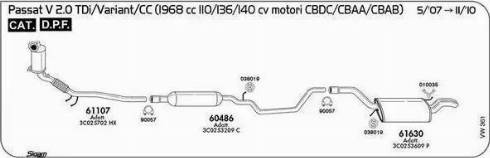 Sigam 90057 - Conector teava, sistem de esapament aaoparts.ro