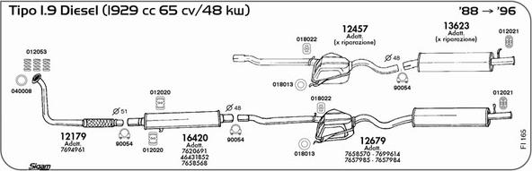 Sigam FI165 - Sistem de esapament aaoparts.ro