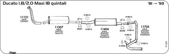 Sigam FI251 - Sistem de esapament aaoparts.ro
