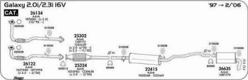 Sigam 025012 - Garnitura, racord evacuare aaoparts.ro
