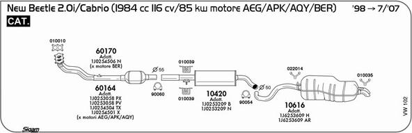 Sigam VW102 - Sistem de esapament aaoparts.ro