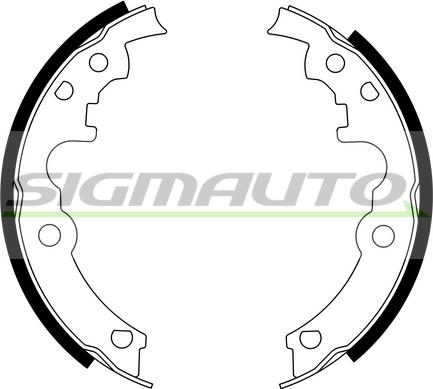 SIGMAUTO SFD553 - Set saboti frana aaoparts.ro