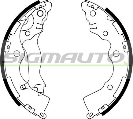 SIGMAUTO SFA749 - Set saboti frana aaoparts.ro
