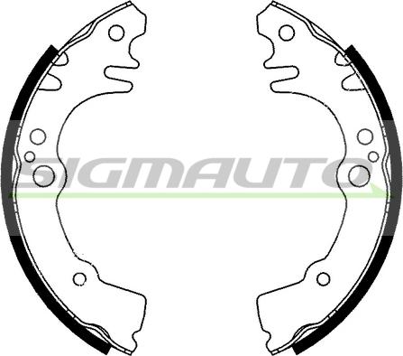 SIGMAUTO SFA683 - Set saboti frana aaoparts.ro