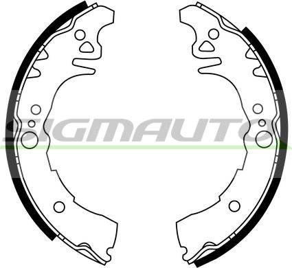 SIGMAUTO SFA957 - Set saboti frana aaoparts.ro