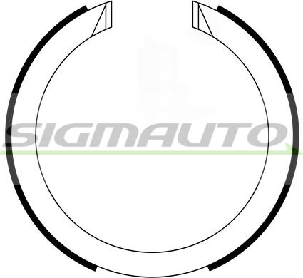 SIGMAUTO SFA634 - Set saboti frana, frana de mana aaoparts.ro