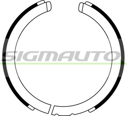 SIGMAUTO SFA875 - Set saboti frana, frana de mana aaoparts.ro