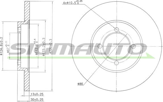 SIGMAUTO DBA379S - Disc frana aaoparts.ro