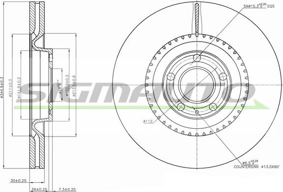SIGMAUTO DBB661V - Disc frana aaoparts.ro