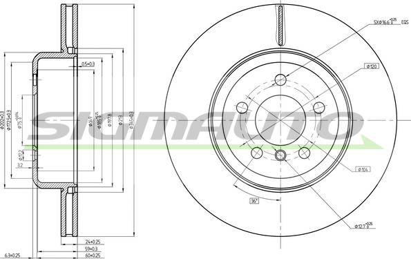 SIGMAUTO DBC480V - Disc frana aaoparts.ro