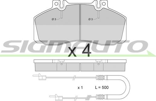 SIGMAUTO SPA409 - Set placute frana,frana disc aaoparts.ro