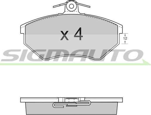 SIGMAUTO SPA532 - Set placute frana,frana disc aaoparts.ro