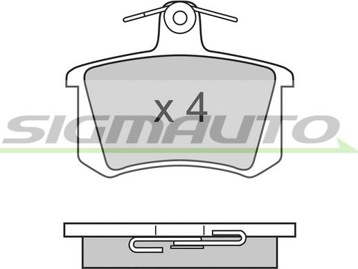 SIGMAUTO SPA612 - Set placute frana,frana disc aaoparts.ro