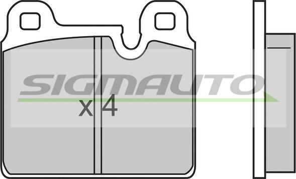 SIGMAUTO SPA636 - Set placute frana,frana disc aaoparts.ro