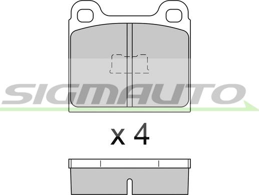 SIGMAUTO SPA091 - Set placute frana,frana disc aaoparts.ro