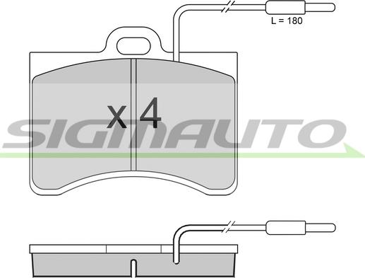SIGMAUTO SPA092 - Set placute frana,frana disc aaoparts.ro