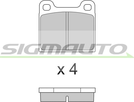 SIGMAUTO SPA009 - Set placute frana,frana disc aaoparts.ro