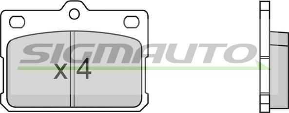 SIGMAUTO SPA198 - Set placute frana,frana disc aaoparts.ro