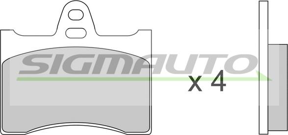 SIGMAUTO SPA117 - Set placute frana,frana disc aaoparts.ro