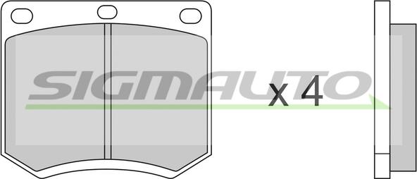 SIGMAUTO SPA139 - Set placute frana,frana disc aaoparts.ro