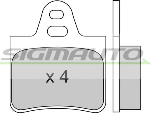 SIGMAUTO SPA130 - Set placute frana,frana disc aaoparts.ro